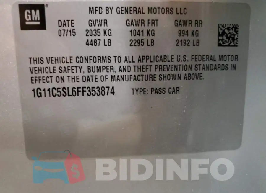 1G11C5SL6FF353874 Photo# 12