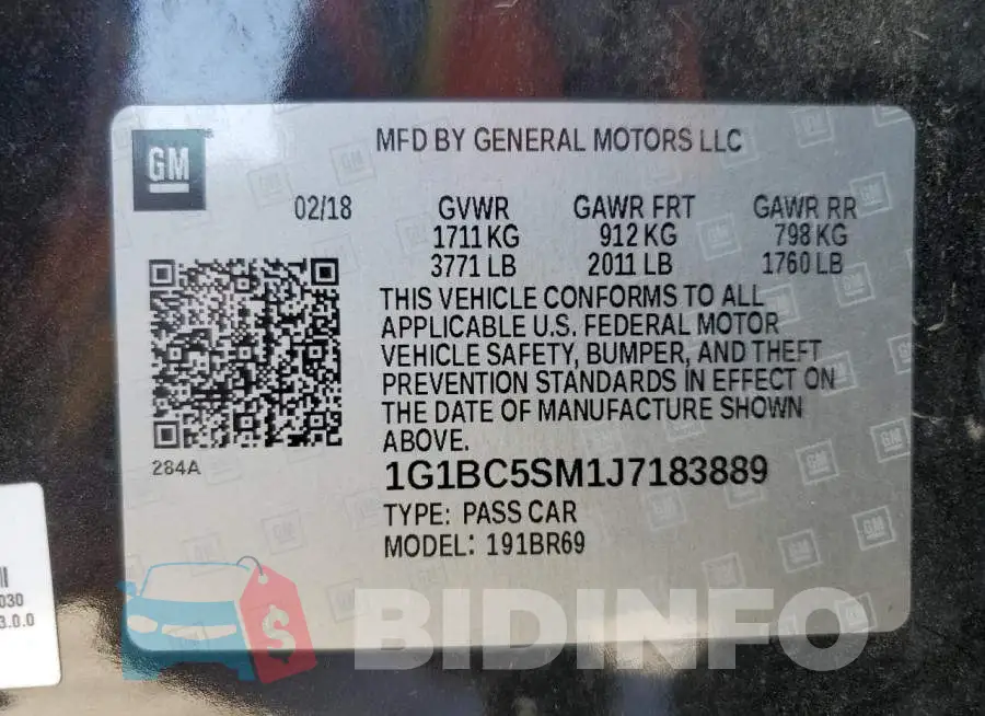 1G1BC5SM1J7183889 Photo# 10