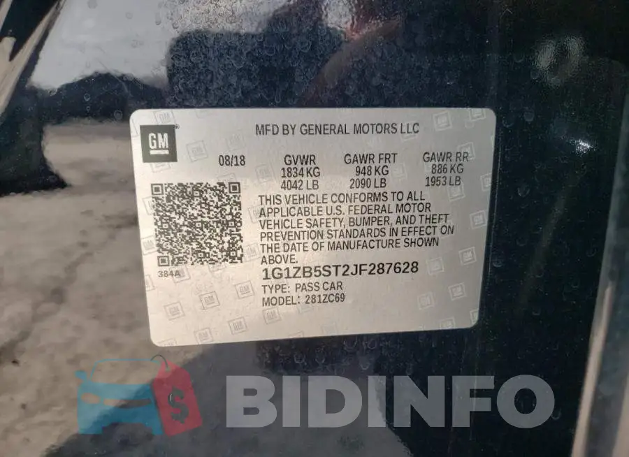 1G1ZB5ST2JF287628 Photo# 13
