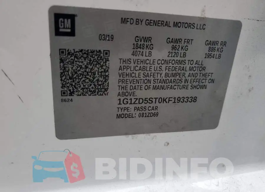 1G1ZD5ST0KF193338 Photo# 12