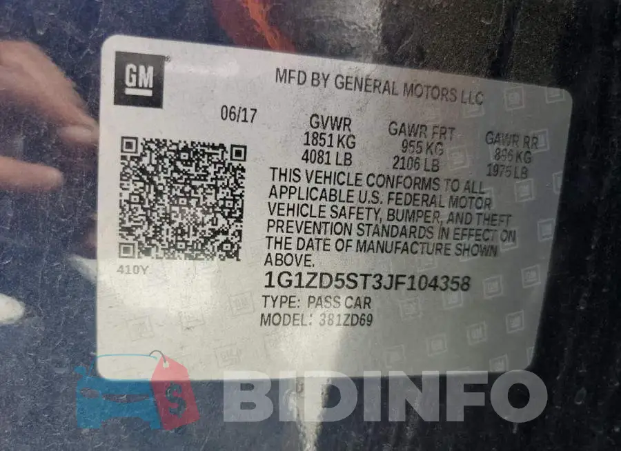 1G1ZD5ST3JF104358 Photo# 12