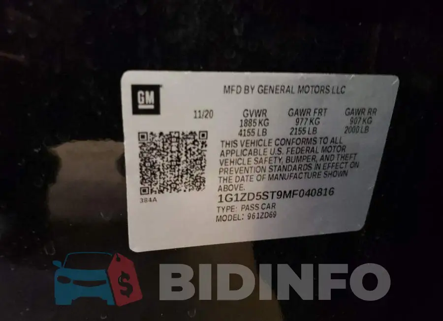 1G1ZD5ST9MF040816 Photo# 13