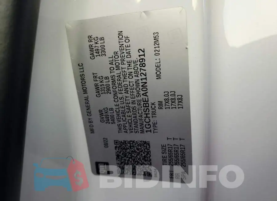 1GCHSBEA0N1278912 Photo# 12