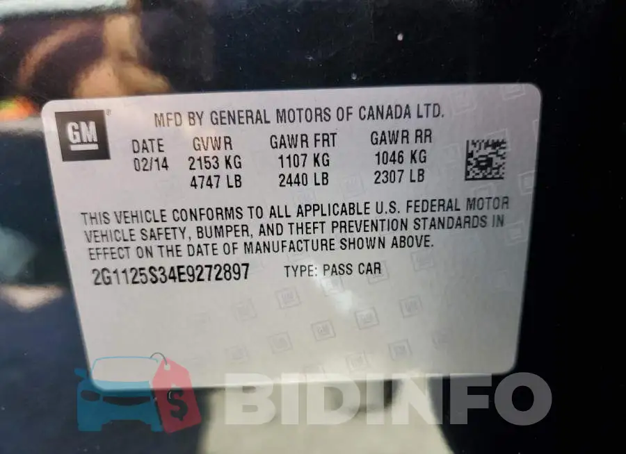 2G1125S34E9272897 Photo# 12