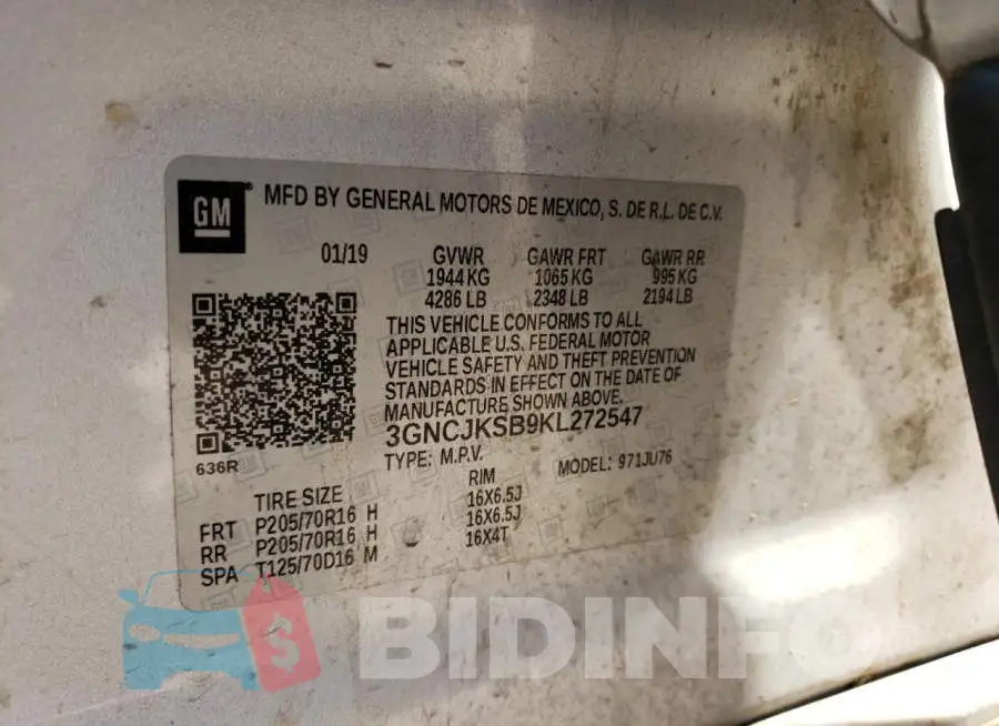 3GNCJKSB9KL272547 Photo# 12