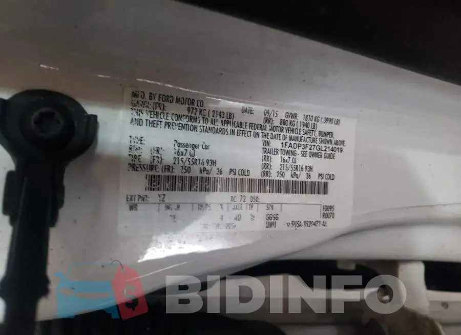 1FADP3F27GL214019 Photo# 12