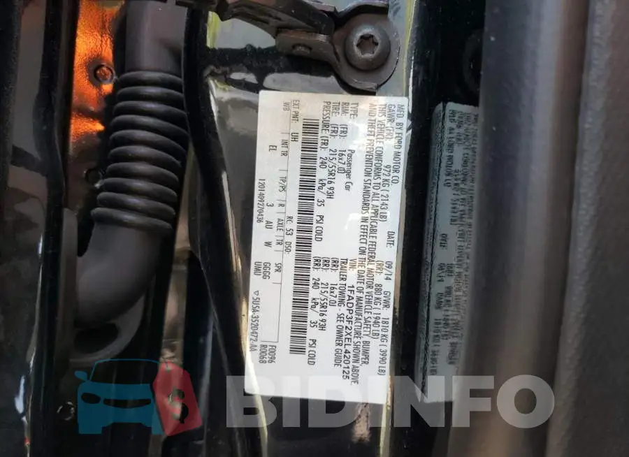 1FADP3F2XEL420125 Photo# 12