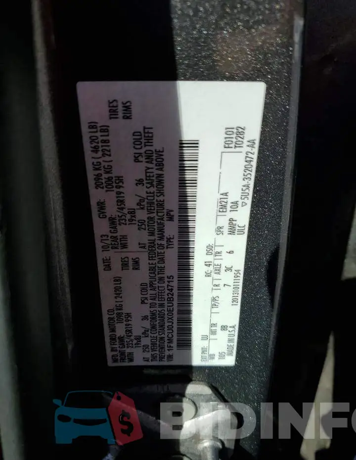 1FMCU0JX0EUB24715 Photo# 13