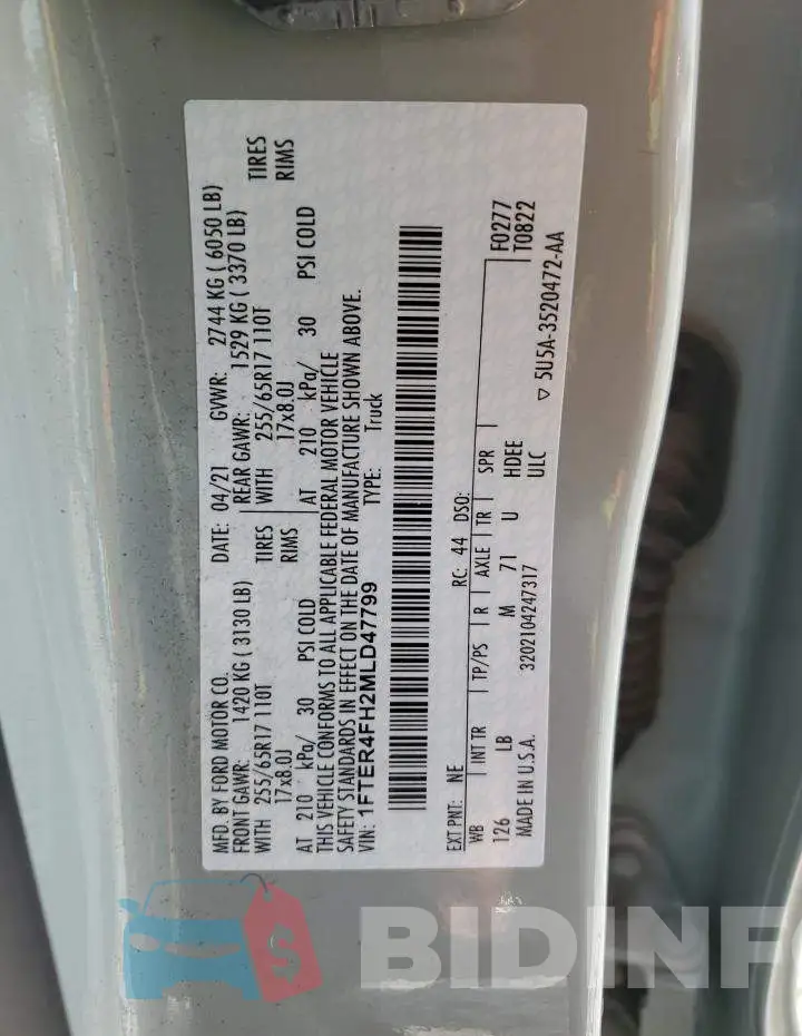 1FTER4FH2MLD47799 Photo# 12
