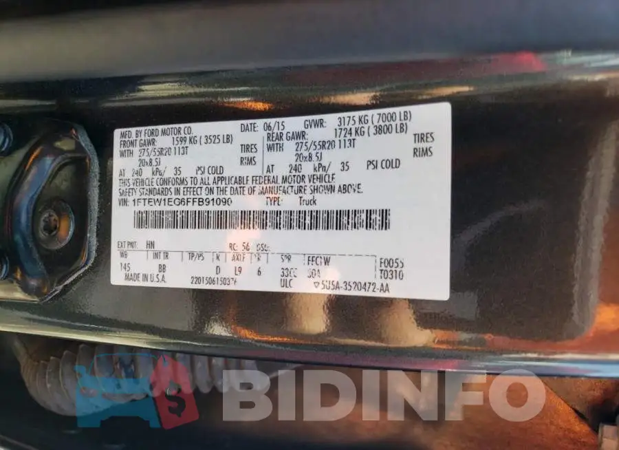 1FTEW1EG6FFB91090 Photo# 12