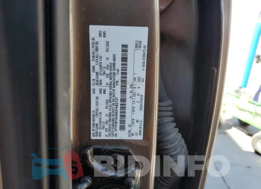 1FTFW1E45KFA82737 Photo# 12