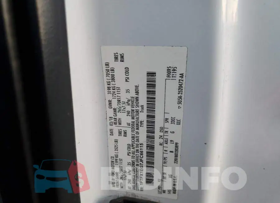 1FTFX1EG7JFC66115 Photo# 12