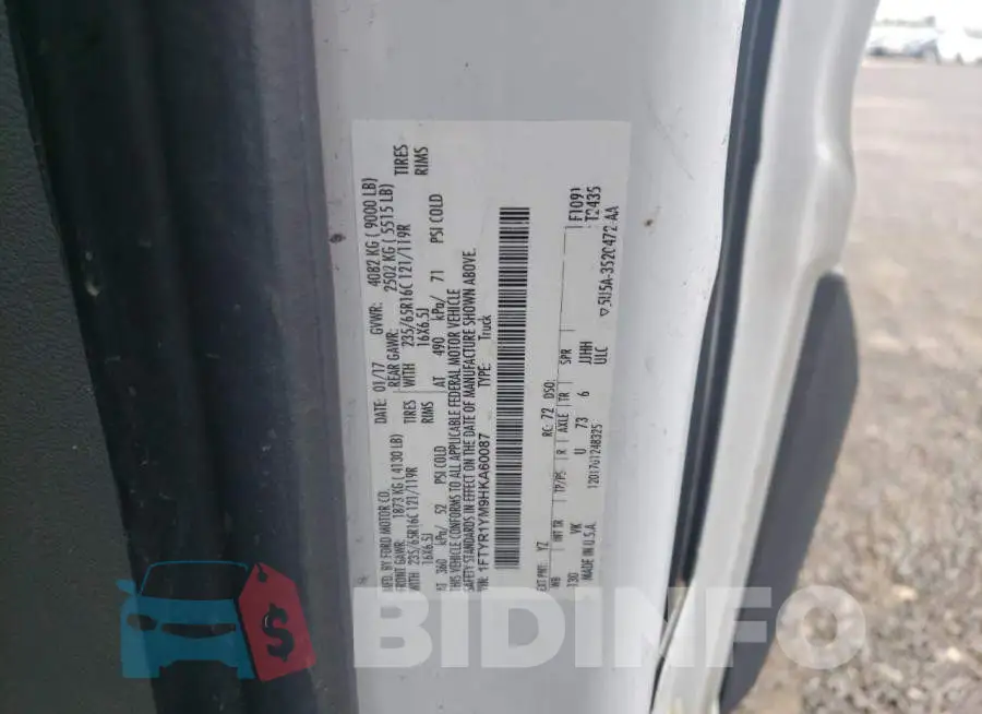 1FTYR1YM9HKA60087 Photo# 14