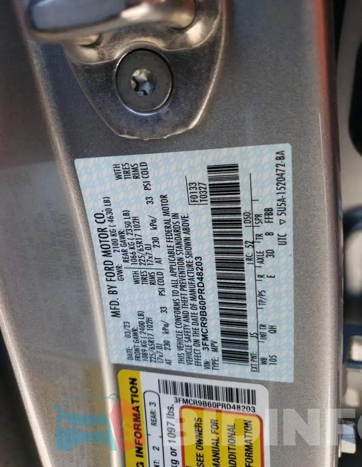3FMCR9B60PRD48203 Photo# 12