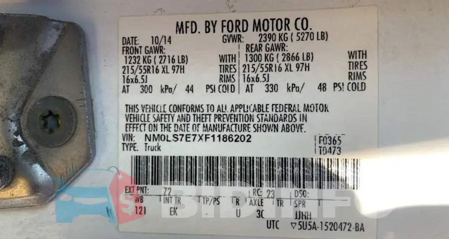 NM0LS7E7XF1186202 Photo# 10