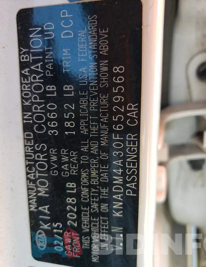 KNADM4A30F6529568 Photo# 12