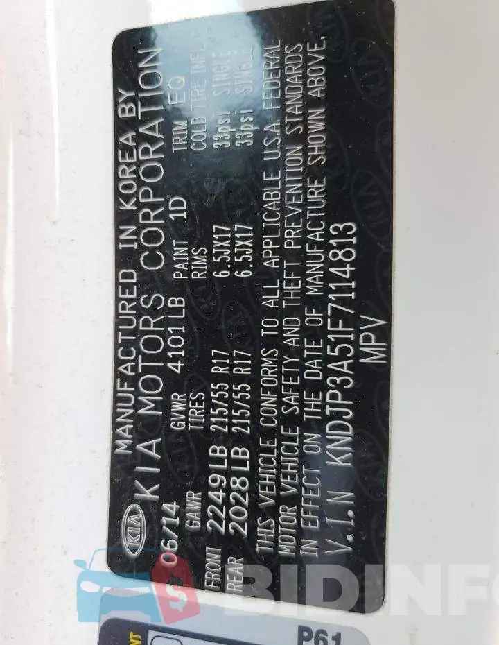 KNDJP3A51F7114813 Photo# 13