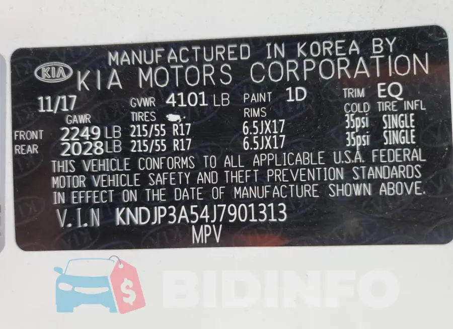 KNDJP3A54J7901313 Photo# 12