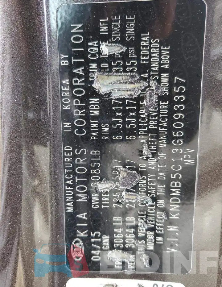 KNDMB5C13G6093357 Photo# 13