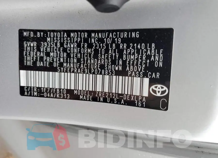 5YFEPRAE9LP078853 Photo# 13