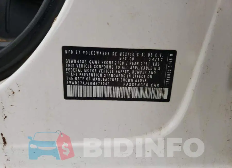 3VWDB7AJ8HM377063 Photo# 12