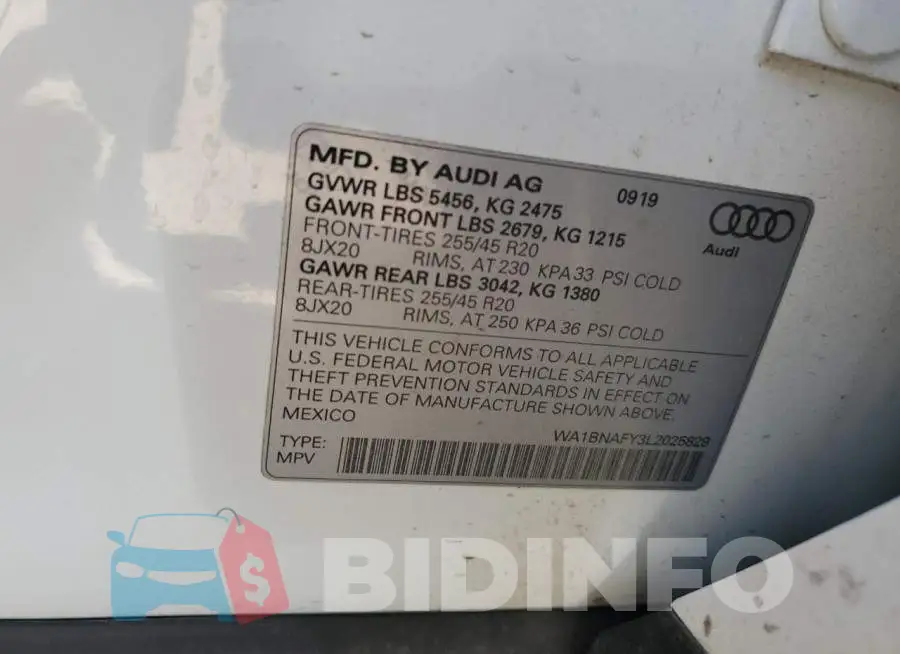 WA1BNAFY3L2025829 Photo# 12