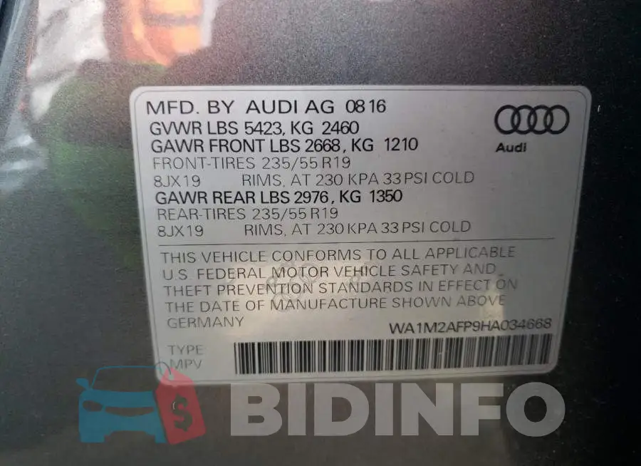 WA1M2AFP9HA034668 Photo# 13