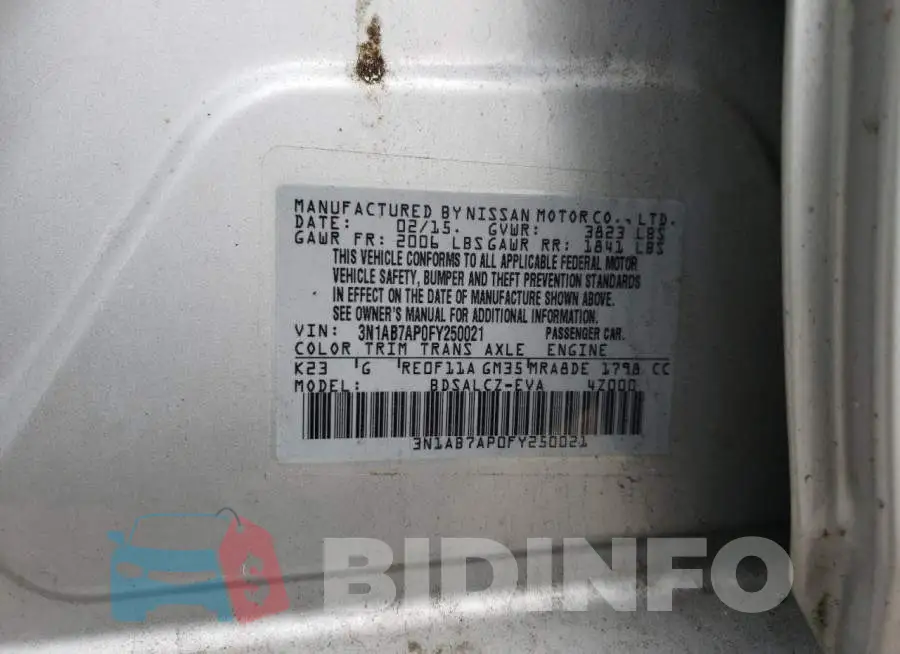 3N1AB7AP0FY250021 Photo# 13