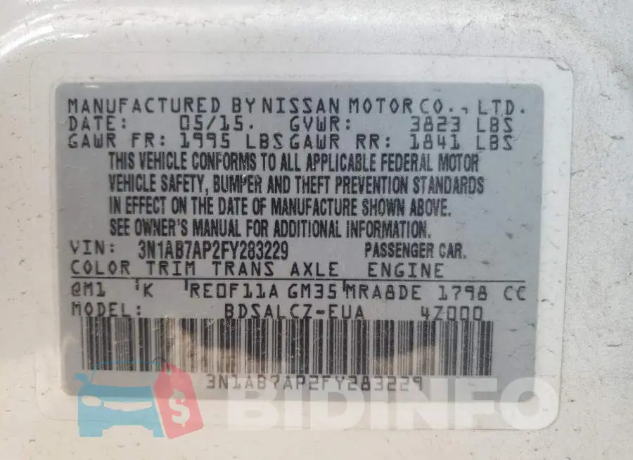 3N1AB7AP2FY283229 Photo# 12