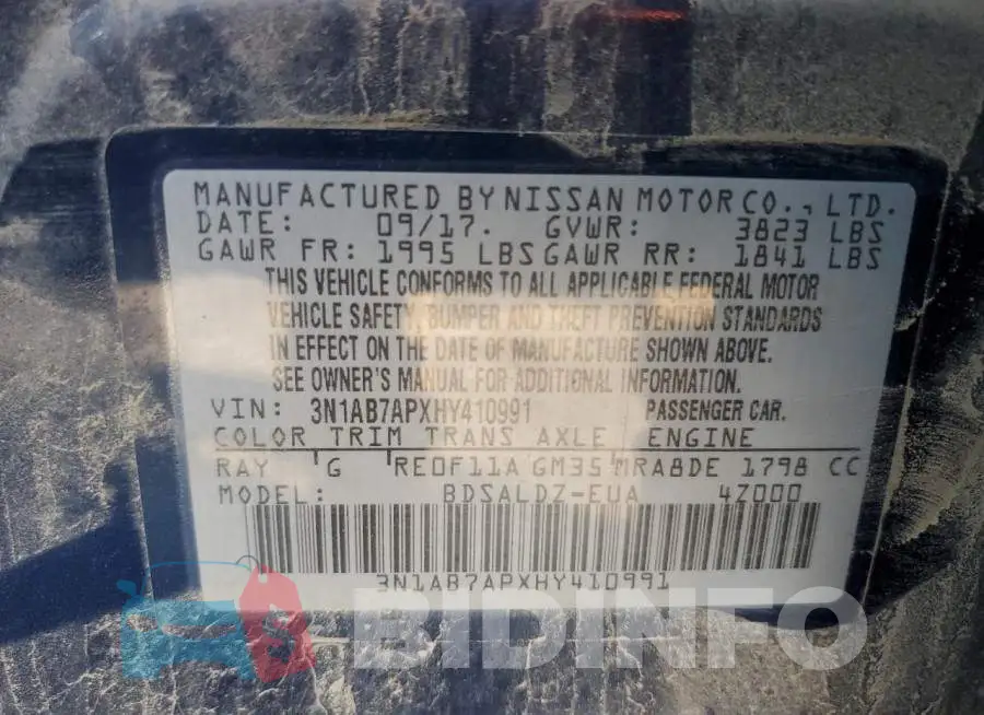 3N1AB7APXHY410991 Photo# 12