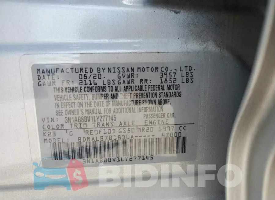 3N1AB8BV1LY277145 Photo# 12