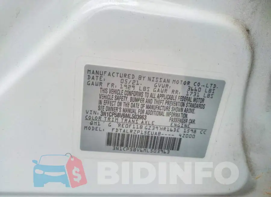 3N1CP5BV6ML503963 Photo# 13