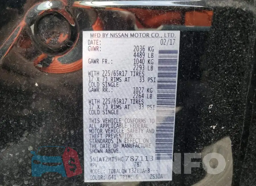 5N1AT2MT9HC787113 Photo# 13