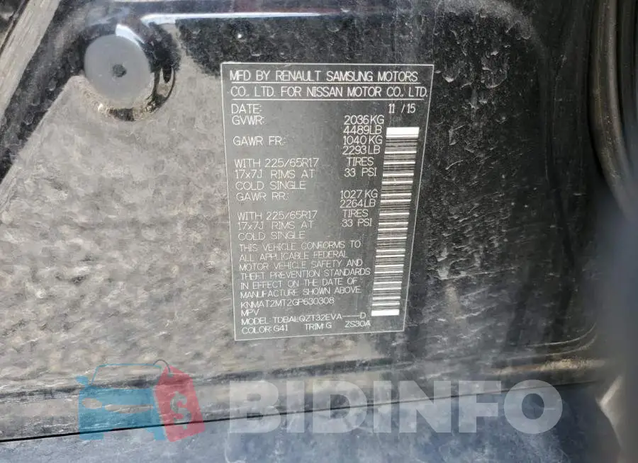 KNMAT2MT2GP630308 Photo# 12