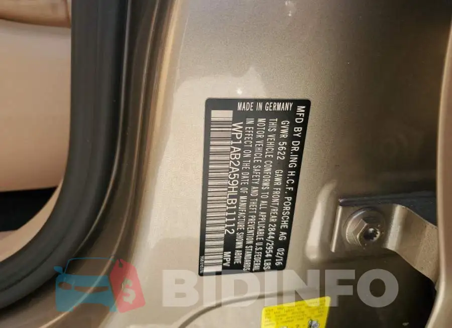 WP1AB2A59HLB11112 Photo# 12