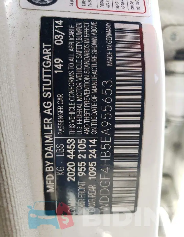 WDDGF4HB5EA955653 Photo# 12