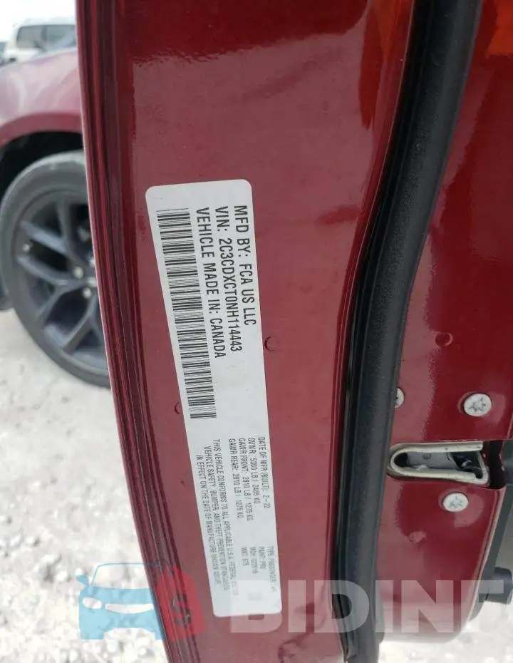 2C3CDXCT0NH114443 Photo# 12