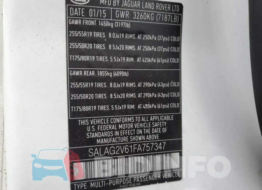 SALAG2V61FA757347 Photo# 13
