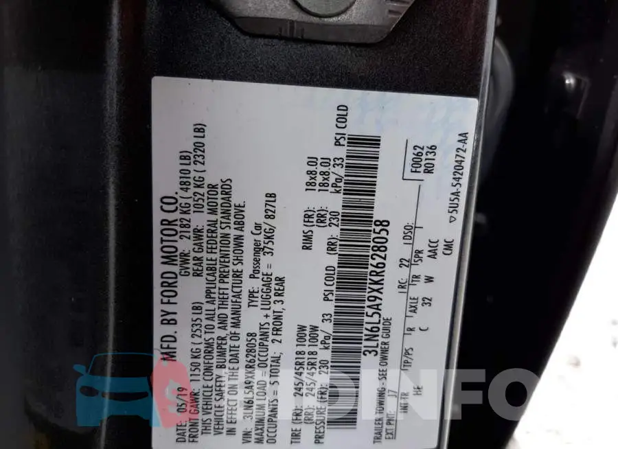 3LN6L5A9XKR628058 Photo# 13