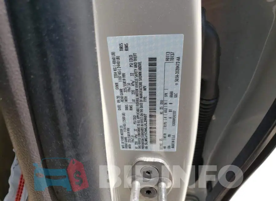5LMCJ1C94LUL29607 Photo# 14