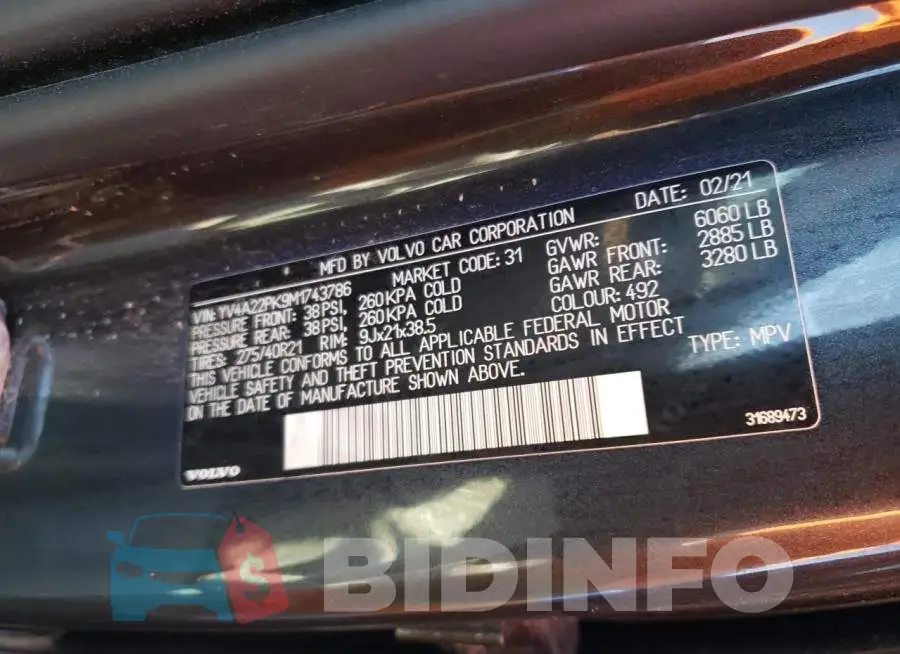 YV4A22PK9M1743786 Photo# 13