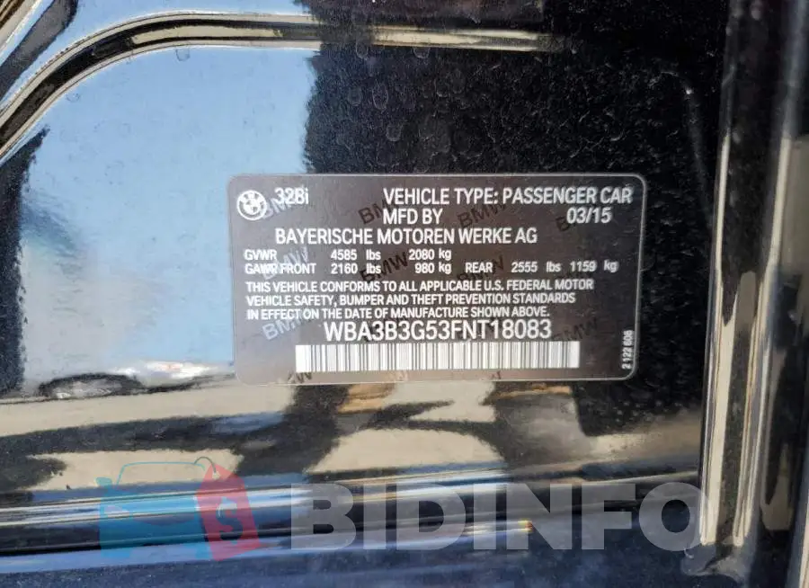 WBA3B3G53FNT18083 Photo# 12