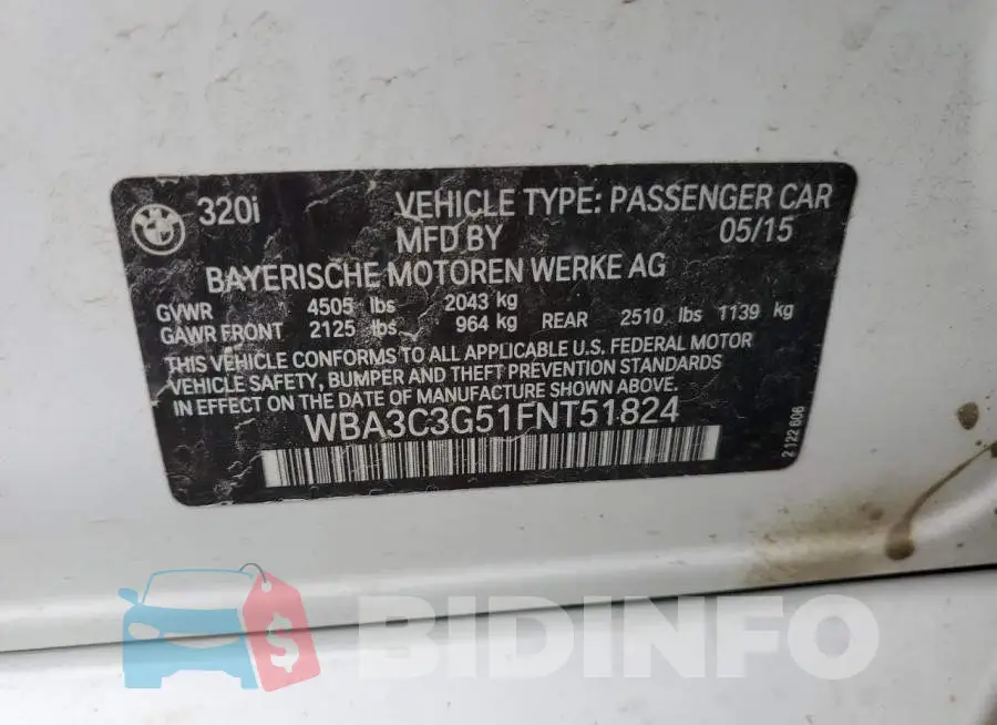 WBA3C3G51FNT51824 Photo# 12