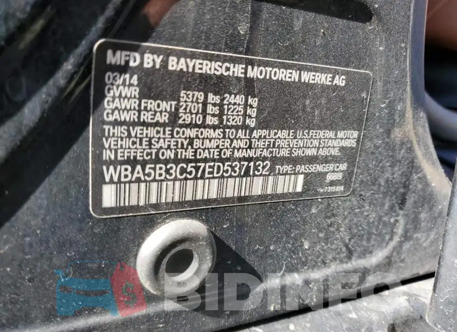 WBA5B3C57ED537132 Photo# 12