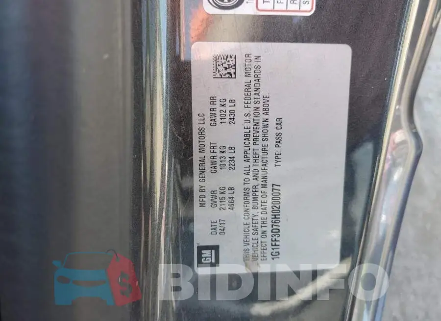 1G1FF3D76H0200077 Photo# 12