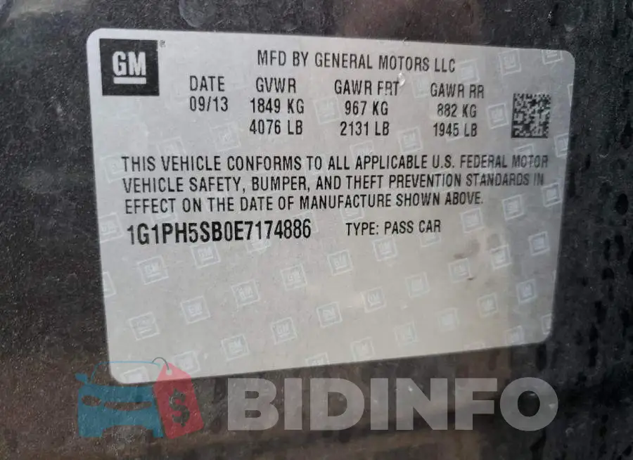 1G1PH5SB0E7174886 Photo# 12