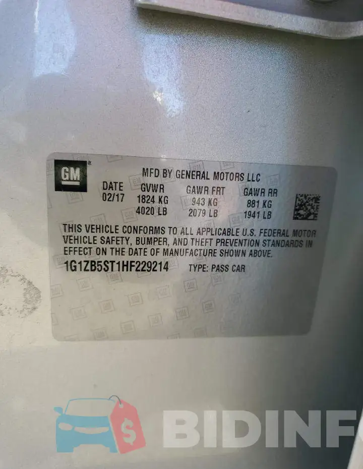 1G1ZB5ST1HF229214 Photo# 12