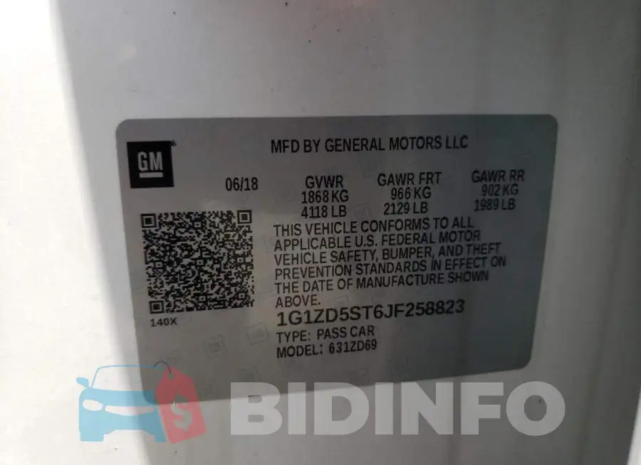 1G1ZD5ST6JF258823 Photo# 12