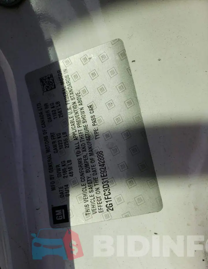 2G1FC3D31E9242888 Photo# 12
