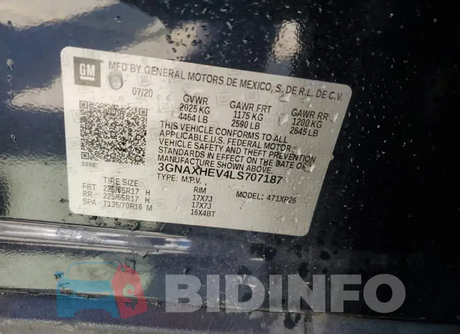 3GNAXHEV4LS707187 Photo# 13